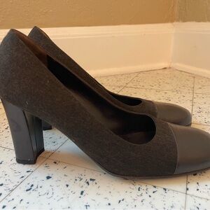 Chanel Interlocking CC Logo Pumps - Dark Chocolate Brown Suede